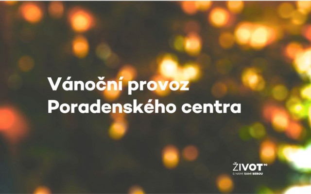 Vánoční provoz Poradenského centra 