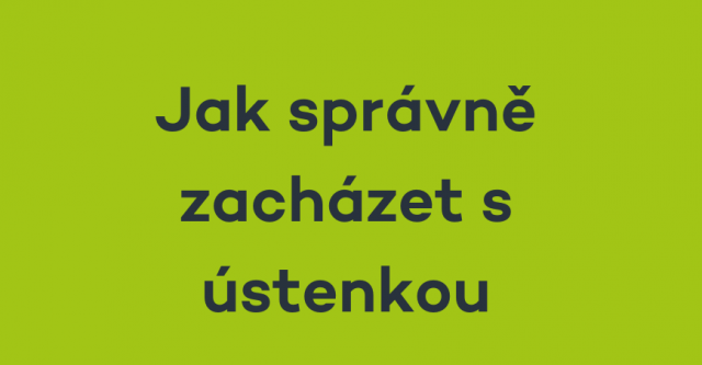 Jak správně zacházet s rouškou/ústenkou