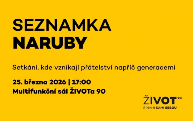 SEZNAMKA NARUBY: SETKÁNÍ, KDE VZNIKAJÍ PŘÁTELSTVÍ NAPŘÍČ GENERACEMI