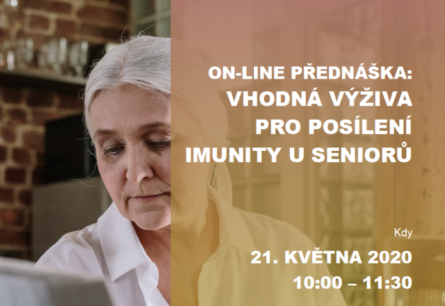 Online přednáška:  Vhodná výživa pro posílení imunity u seniorů nejen v době pandemie