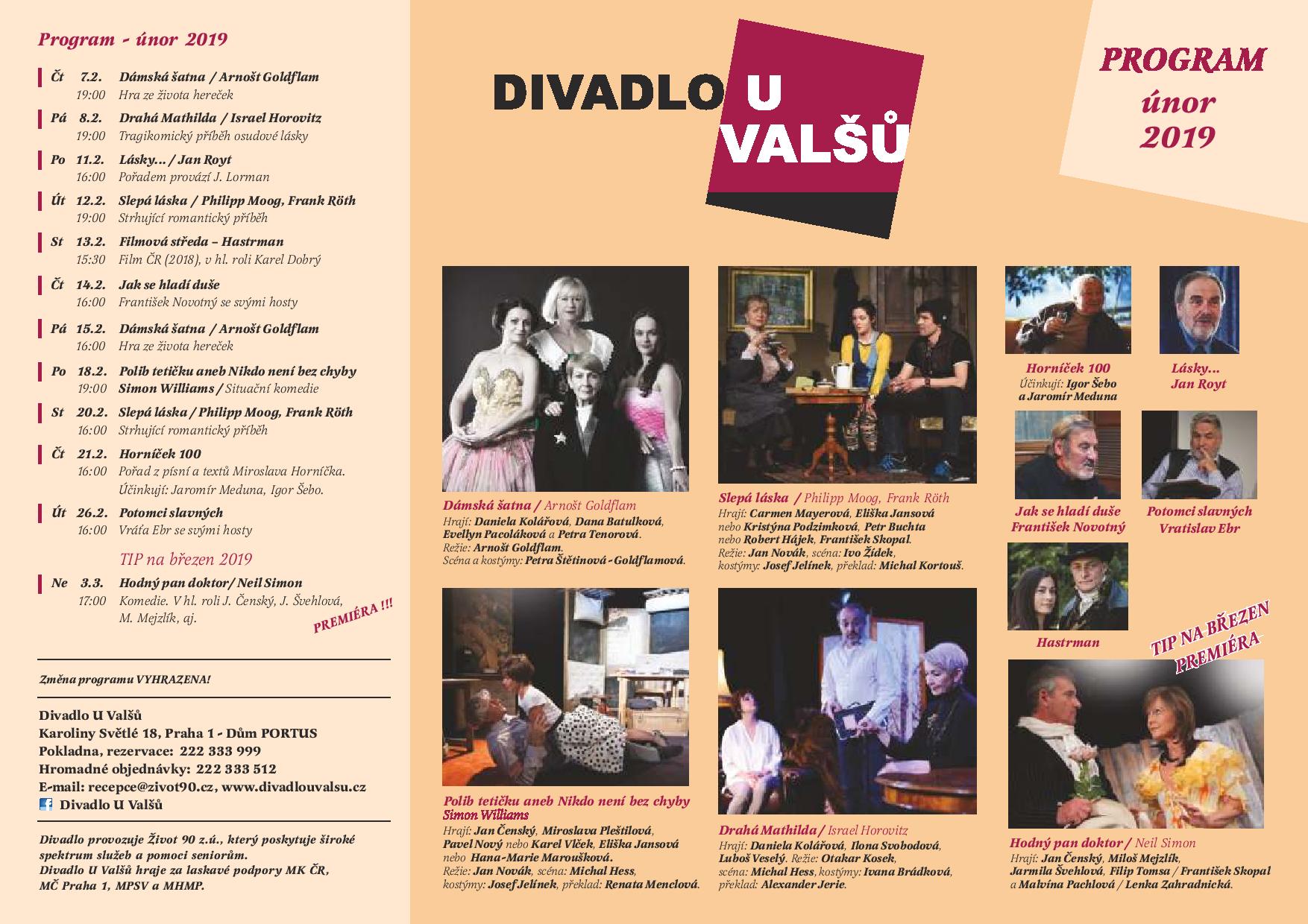 Program na únor